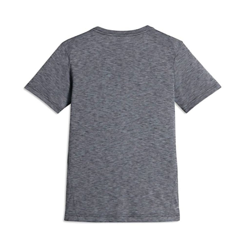 Nike Boy's Dri-FIT Grey T-Shirt - Black/Wolf Grey