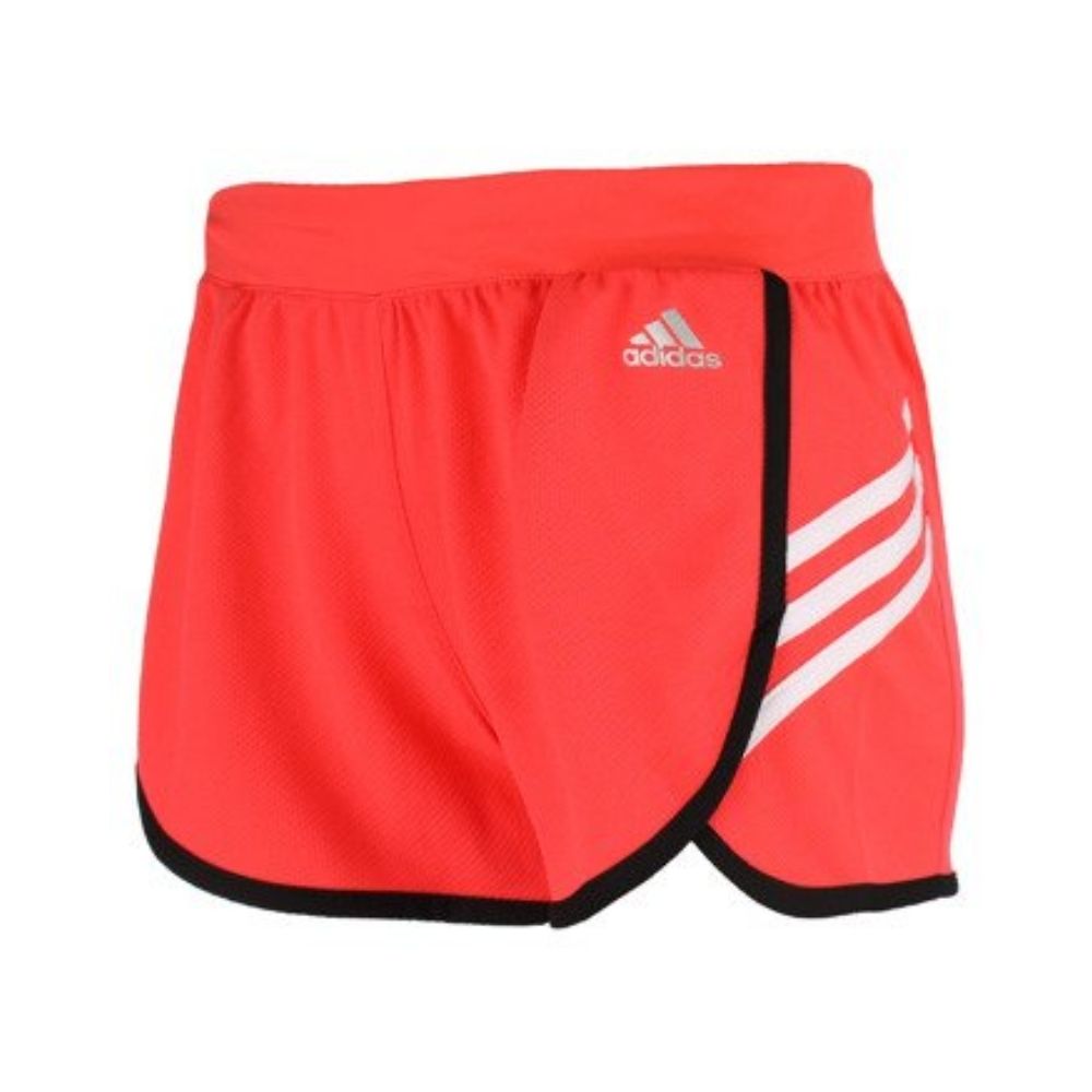 Adidas Women Ultimate 3 Stripes Knit Short - Red/Black/White