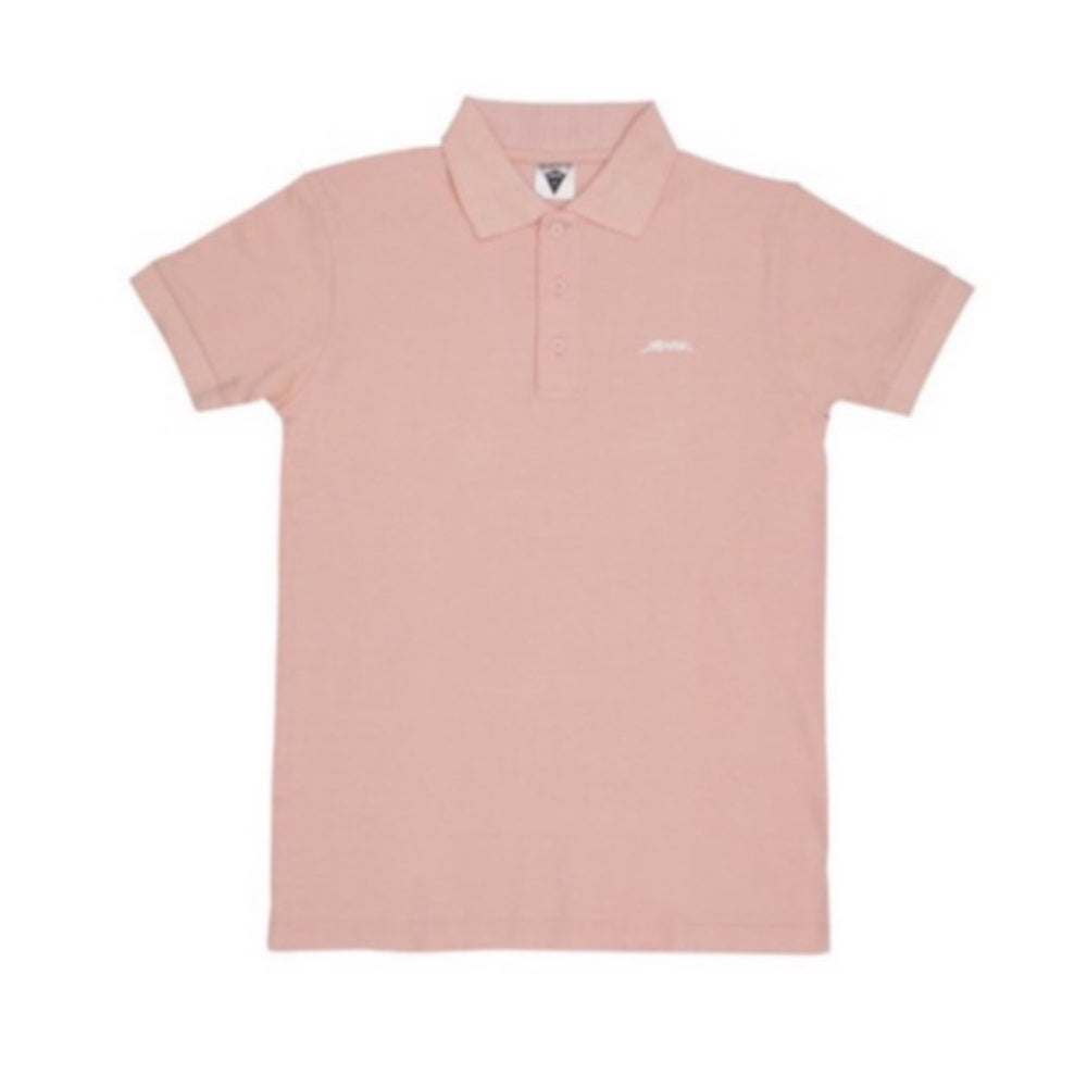 Budak Baek Logo Short Sleeve Polo Unisex Pink