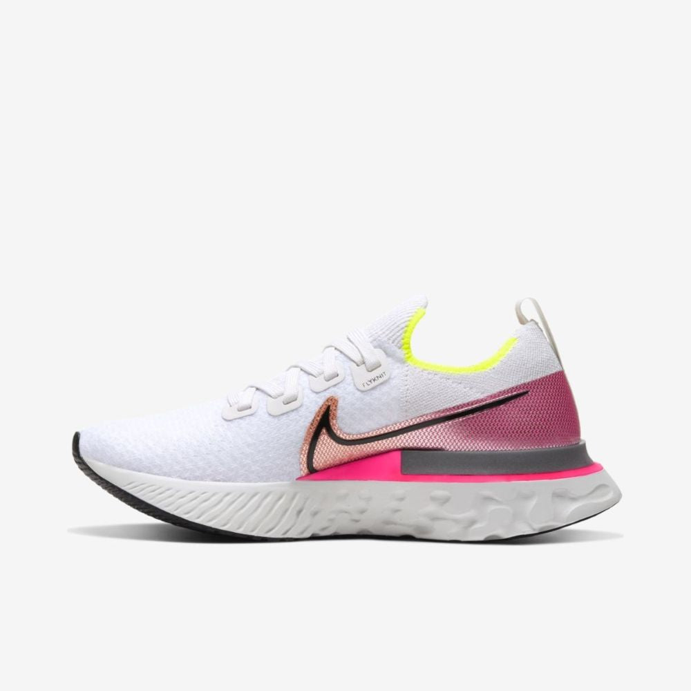 Nike Women's React Infinity Run FK - White/Pink Orange