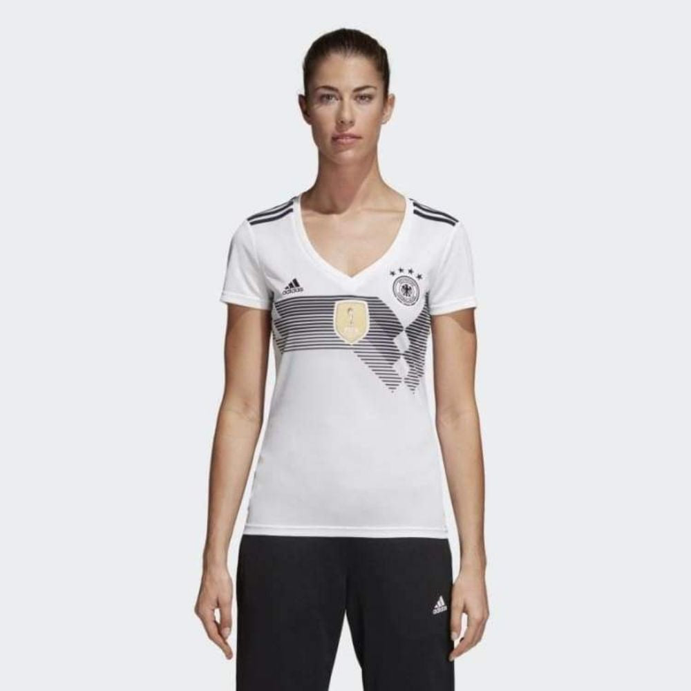Adidas Women's Germany 2018 Home Jersey - White/Black