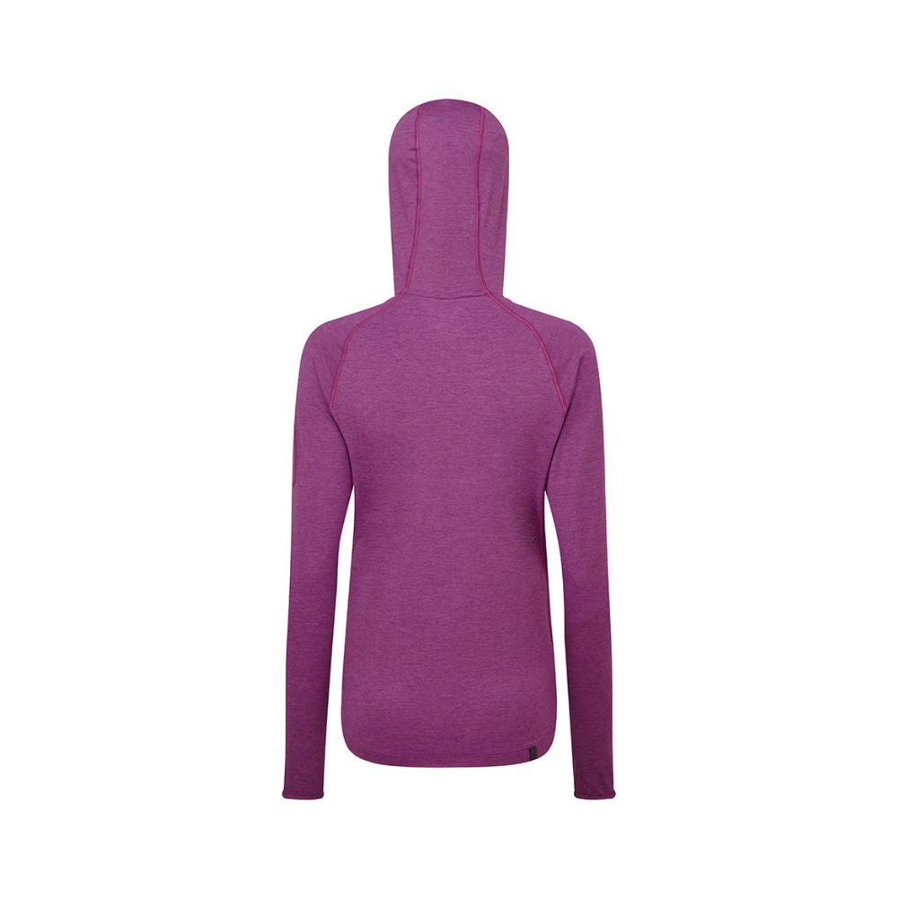 Ronhill Women Momentum Workout Hoodie Grape Juice/Hcoral