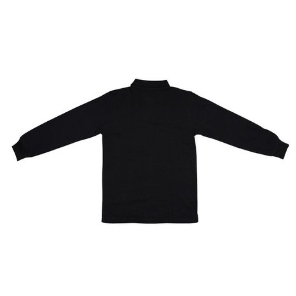 Budak Baek Logo Long Sleeve Polo Unisex Black