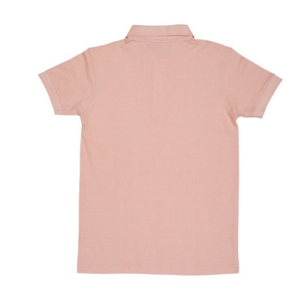 Budak Baek Logo Short Sleeve Polo Unisex Pink