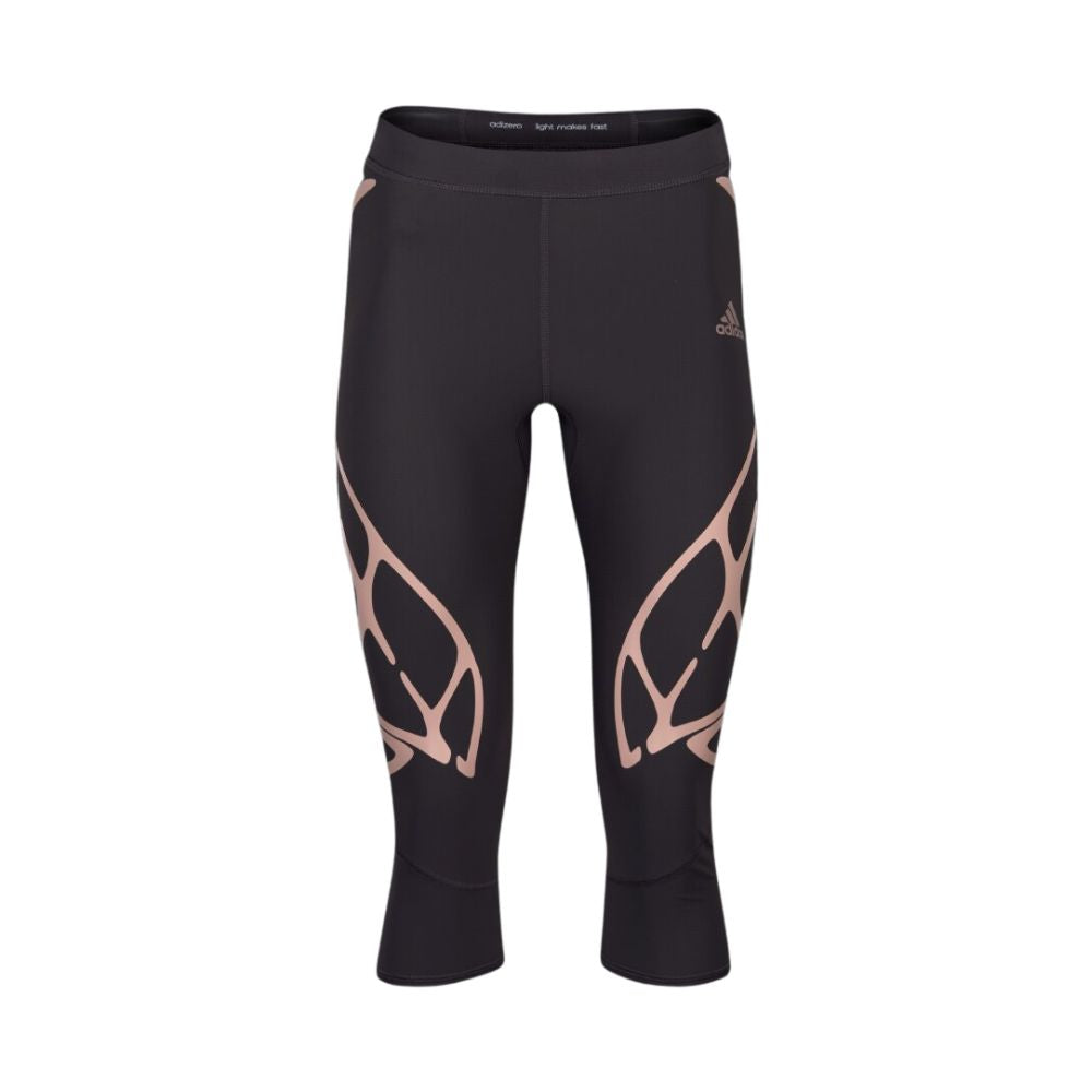 Adidas Women's Adizero 3/4 Leggings - Black/Pink