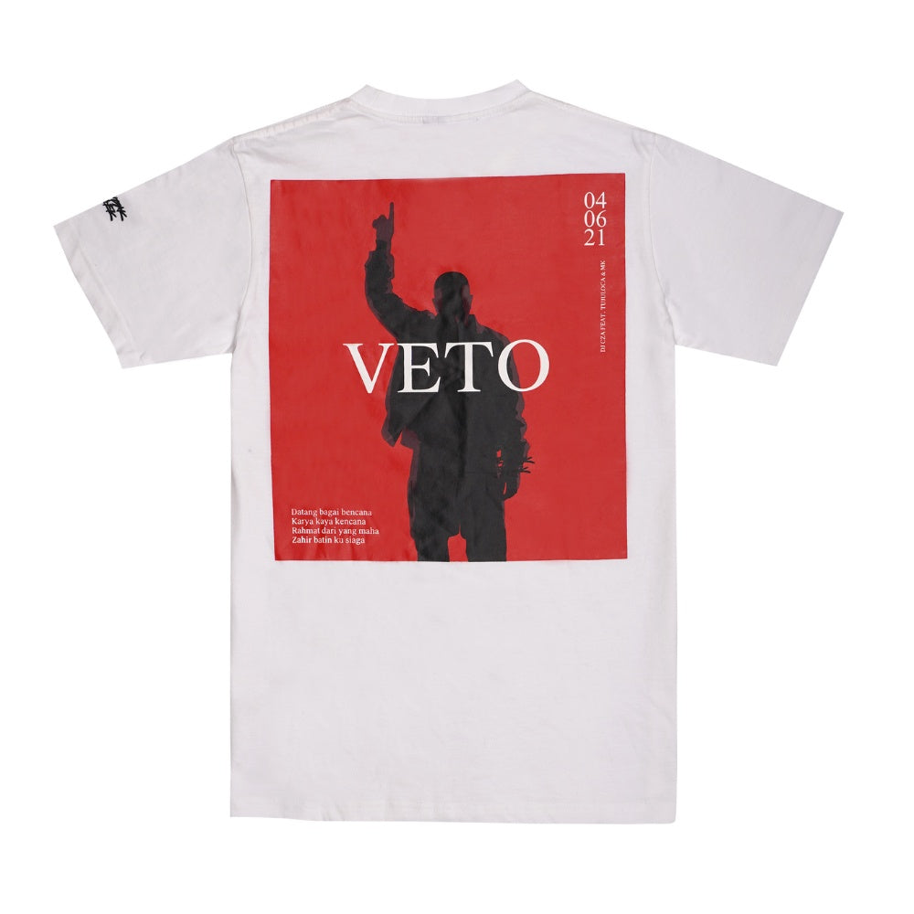 Budak Baek DJ CZA Veto Red V2 T-Shirt - White
